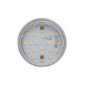 Kit spot encastré Paulmann Premium coin rond fixe LED 1x14w 2700k 230v 75mm chrome/alu zinc