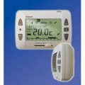 Thermostat ambiance  digital 3 programmes  24h 7j blanc piles fixa saillie ram 8