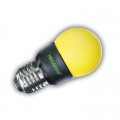 Lampe Fluocompacte sphérique Colour Bulb IP55 4W B22 10000H jaune