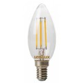 Lampe LED à filament C35 4W 470lm E14 dimmable - Lenilux