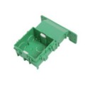 Boîte chambranle Debflex + boite à sceller dim 75x75x40mm vert s/film