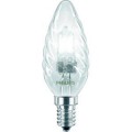 Lampe halogène ecoclassic forme flamme torsadée finition clear 28w classe énergétique d - Philips