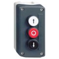Harmony boite - 3 boutons poussoirs Ø22 - blanc /rouge /noir
