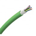 Actassi - câble optique fl-c - os2 - 12 fo - tb - vert - euroclasse d