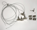 Kit de Suspension pour Dalle LED Arlux – 4 Filins de 1 m avec Fixations