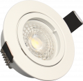 Kit de Spot Encastré Blanc Orientable GU10 LED 5 W 2700 K 380 lm Ø 83 mm SPT201 Arlux