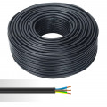 Câble électrique rigide U-1000 R2V 3G6mm² noir couronne de 50m 