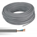 Câble Souple HO5VV-F 2x1,5 mm² – Gris – Couronne de 50 m (prix au m)