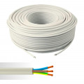Câble électrique souple HO5VV-F 3G2,5 mm² blanc couronne de 50m 