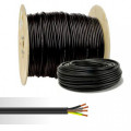 Câble électrique rigide U-1000 R2V 4G1,5mm² noir 