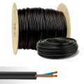 Câble électrique souple HO7RN-F 2X1,5mm² noir 