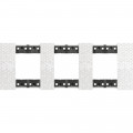 Plaque de finition Living Now Collection Les Blancs matière polymère 3x2 modules - finition Pixel