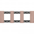 Plaque de finition Living Now Collection Les Sables matière zamak 3x2 modules - finition Cuivre