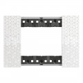 Plaque de finition Living Now Collection Les Blancs matière polymère 3 modules - finition Pixel