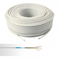Câble Alarme 6G0,22mm² gaine PVC blanc couronne de 100m 