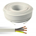 Câble Souple HO5VV-F 4G1,5 mm² – Blanc – Couronne de 50 m (prix au m)