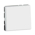 Mosaic easy led inter ou va et vient lumineux 10a 2 modules composable blanc