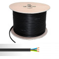 Câble électrique rigide U-1000 R2V 3G4mm² noir couronne de 50m 