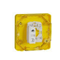 Schneider Mureva styl arrêt d'urgence à clé - composable ip55 - ik07 - jaune