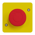 Schneider Mureva styl arrêt d'urgence 1/4 tour - composable ip55 - ik07 - jaune