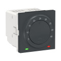 Schneider unica2 - thermostat pour plancher chauffant - 10a - anthracite - méca seul