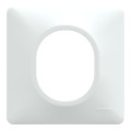 Ovalis - lot de 360 plaques de finition de coloris blanc