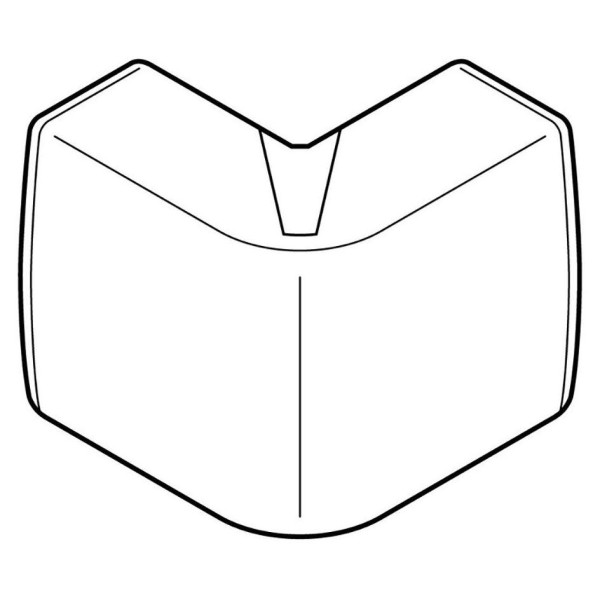 Angle Extérieur Variasouple Planet Wattohm Blanc Artic – pour Moulure Keva 22x12 mm