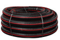 Gaine tpc diam 90 rouge ou noire liseré rouge - conduit isolant souple c50m (prix au m)