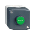 Harmony boite - 1 bouton poussoir vert affleurant Ø22 - 1F - Marche