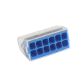 Boîte de connecteur mini connex 12 entrées bleue