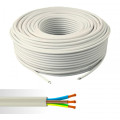 Câble électrique souple HO5VV-F 4G0,75mm² blanc couronne de 50m 