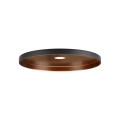 Lalu® plate 22, abat-jour, mix&match, h : 1,5 cm, noir/bronze antique