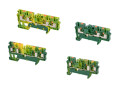 Tbpg4x1-2 - bloc de jonction push-in 4 mm² vert/jaune 3 connexions pour circuit de terre