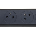 Legrand - Rallonge multiprise rotatif avec 4 prises de courant Surface et interrupteur avec cordon 1,5m - noir et gris foncé