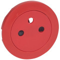 Enjoliveur Legrand Céliane - Prise de courant 2p+t surface - rouge pour repérage