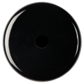 Façade iris by modelec en porcelaine noire simple poste sortie de câble + cache