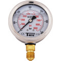 Manomètre boitier inox à bain-ø63-radial-raccord 1/4 bsp 0-60 bars psi 0/870 
