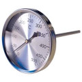 Thermomètre pour gaz et fumée 0-500°c axial cadran Ø80 gaine de 150 mm