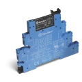 Interface modulaire a relais 6,2mm 1rt 6a 125vdc circuit resistance et capacite integrees bornes a vis (385131250060)