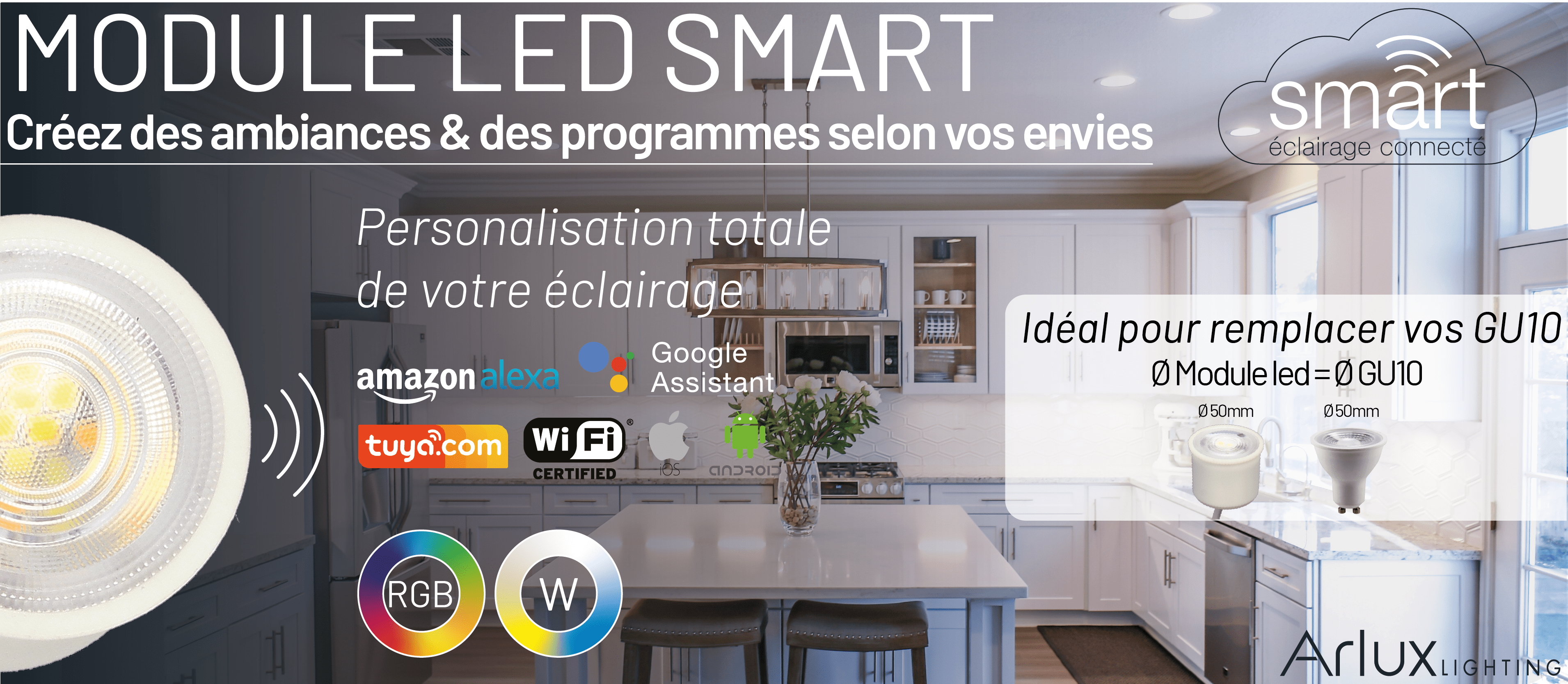 Arlux Lighting propose des éclairages intelligents pour tout type d'applications