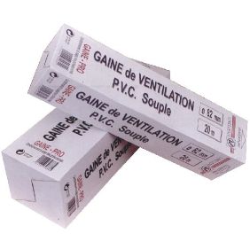 Gaine VMC souple S&P Unelvent GP PRO 80 en PVC longueur 20m - S&P France - 811503