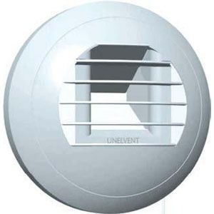 Bouche d'extraction hygroréglable temporisée S&P Unelvent BEHC P 10-45/135 Cuisine D125 mm - S&P France - 852817