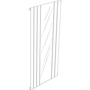 Radiateur tubulaire Acova Fassane ACAMX-180-081 miroir blanc