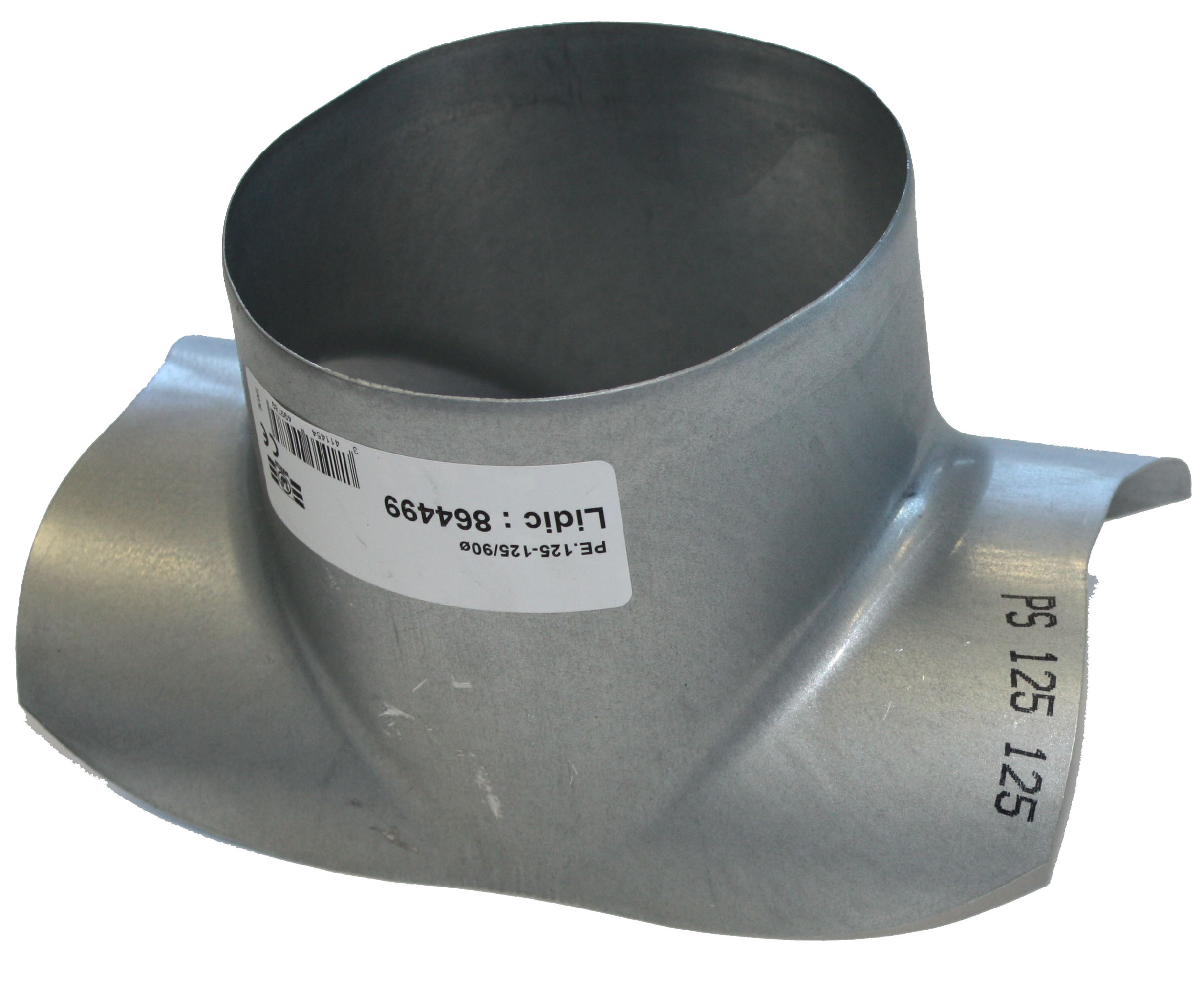 PIQUAGE EXPRESS 90° GALVANISE SPIRACLIM DIAMETRE RACCORD RESEAU 355/315. (PE 355-315/90) - S&P France - 865108