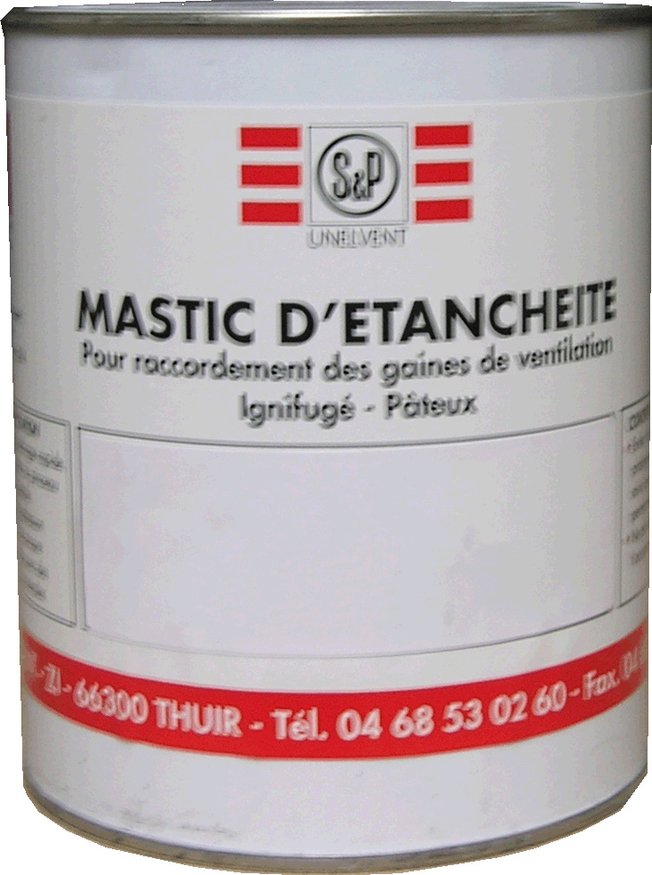 Mastic acrylique, pot de 1 kg, pour montage intérieur. (MASTIC ACRY 1KG) - S&P France - 863180