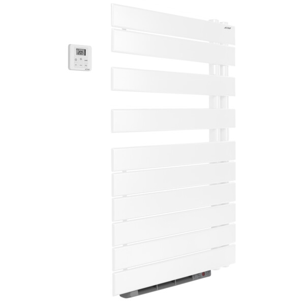Sèche-serviette Acova Fassane SPA + Air 429W asymétrique à droite - Eau chaude blanc - Acova - FR081-055IFS