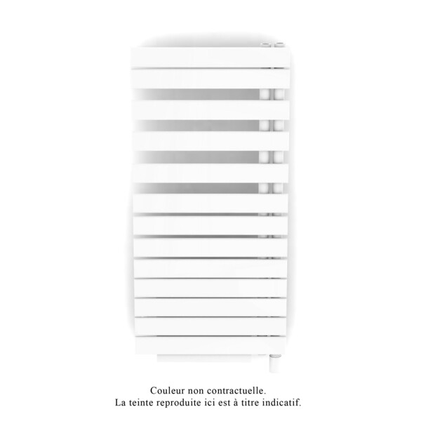 Sèche-serviette Acova Fassane SPA + Air 594W asymétrique à droite - Eau chaude blanc - Acova - FR118-055IFS
