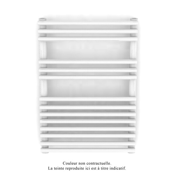 Cala sym. ec racc.centré, blanc ral 9016, 378w, h 721mm / l 496mm, racc. s038 - Acova - LN-072-050-05