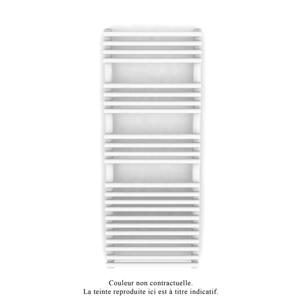 Cala sym. ec racc.centré, blanc ral 9016, 551w, h 1161mm / l 446mm, racc. s038 - Acova - LN-112-045-05