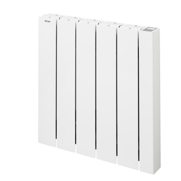 Atoll EL Boîtier digital, Blanc RAL 9010, 1000W, H 575 mm / L 574 mm - Acova - TAN-100-057/CF